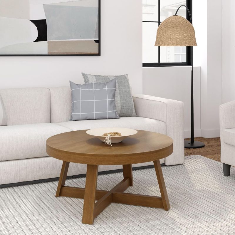 Photo 1 of ****SIMILIAR TO PICTURE/MISSING PIECES****ROUND WOOD COFFEE TABLE