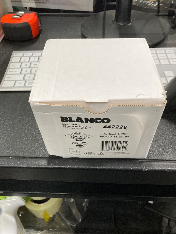 Photo 1 of BLANCO 3.5-in Metallic Gray Plastic Strainer Basket with Lock Mount Included