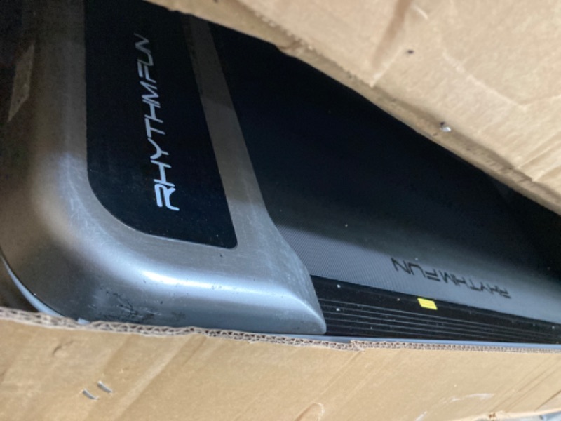 Photo 1 of ***see notes***RHYTHM FUN Incline Foldable Treadmill, Walking Pad with Handle Bar 3 Level Incline, 300 Lbs Portable Treadmill for Home Office, Under Desk Compact Treadmill with LED Display Remote Control & APP