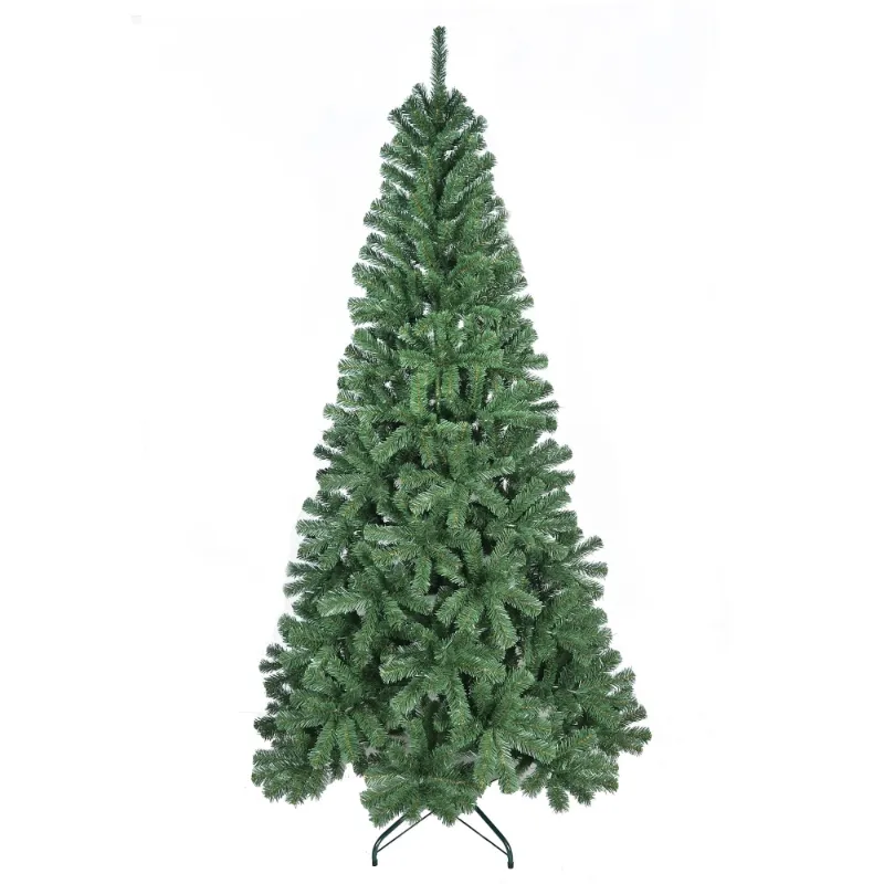 Photo 1 of 5FT Unlit Classic Christmas Tree, Bringstar Hinged Xmas Tree Green, Premium PVC Branches