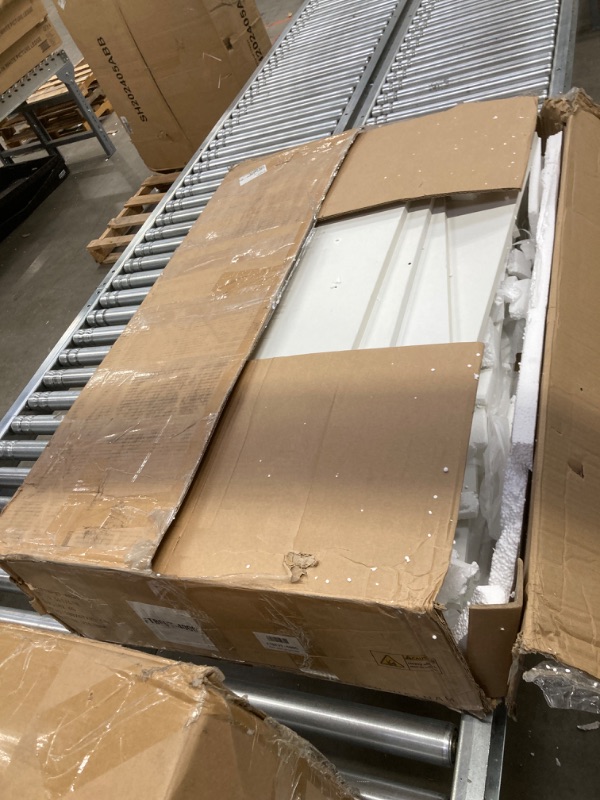 Photo 1 of YITAHOME Makeup Vanity Table Set with Cushioned Stool, Large LED Mirror with 3 Color Lighting Modes, Power Outlets, and 4 Drawers *SEE NOTES**