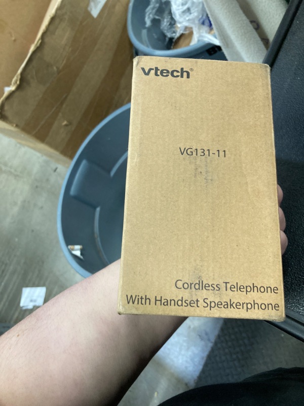 Photo 2 of [New] VTech VG131-11 DECT 6.0 Cordless Phone - Bluetooth Connection, Blue-White Display, Big Buttons, Full Duplex, Caller ID, Easy Wall Mount, 1000ft Range (Black)