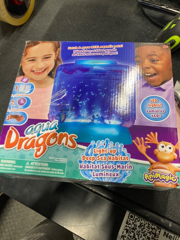 Photo 2 of Animagic Aqua Dragons Light-Up Deep Sea Habitat | Build an Aquatic Ecosystem, Watch Prehistoric Pets Hatch & Grow Science Kit | Ages 6+ (Packaging may vary)