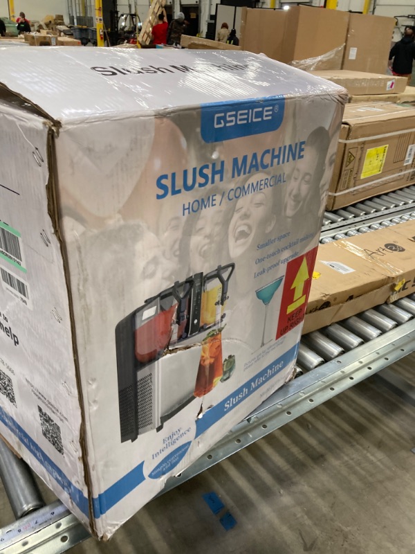 Photo 1 of Mirfee Slushy Machine, Frozen Drink Machine with LED Light, Fast Cooling, 6L 110V Slush Margarita Machine with Automatic Cleaning, Margarita Slushie Machine for Home Commercial Use