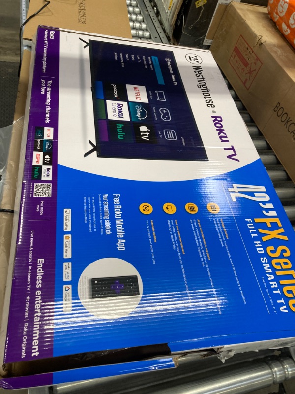 Photo 1 of Westinghouse Roku TV - 42 Inch Smart TV, 1080P LED Full HD TV with Wi-Fi Connectivity and Mobile App, Flat Screen TV Compatible with Apple Home Kit, Alexa and Google Assistant