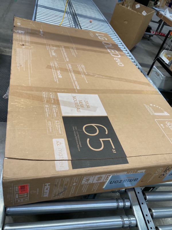 Photo 1 of 65 inch Class LG OLED evo G4 4K Smart TV 2024 with Supplied TV Stand
