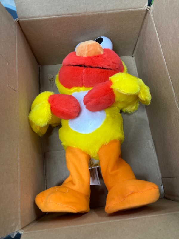 View 2 of Just Play Sesame Street Chicken Dance Elmo Feature 13 Inch Plush, Interactive Singing and Dancing Plush, Stuffed Animal. Kids Toys for Ages 2 Up