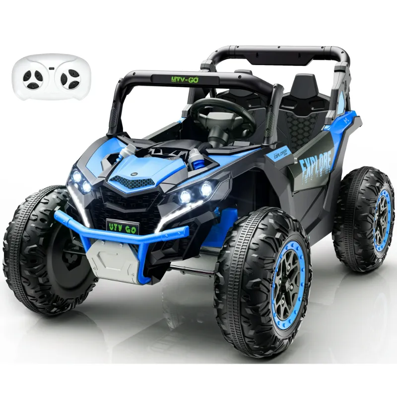 Photo 1 of 24V Kids Ride On Car UTV,7Ah Remote Control Ride On Toys Off-Road Electric Car for 3-8 Years,Blue
