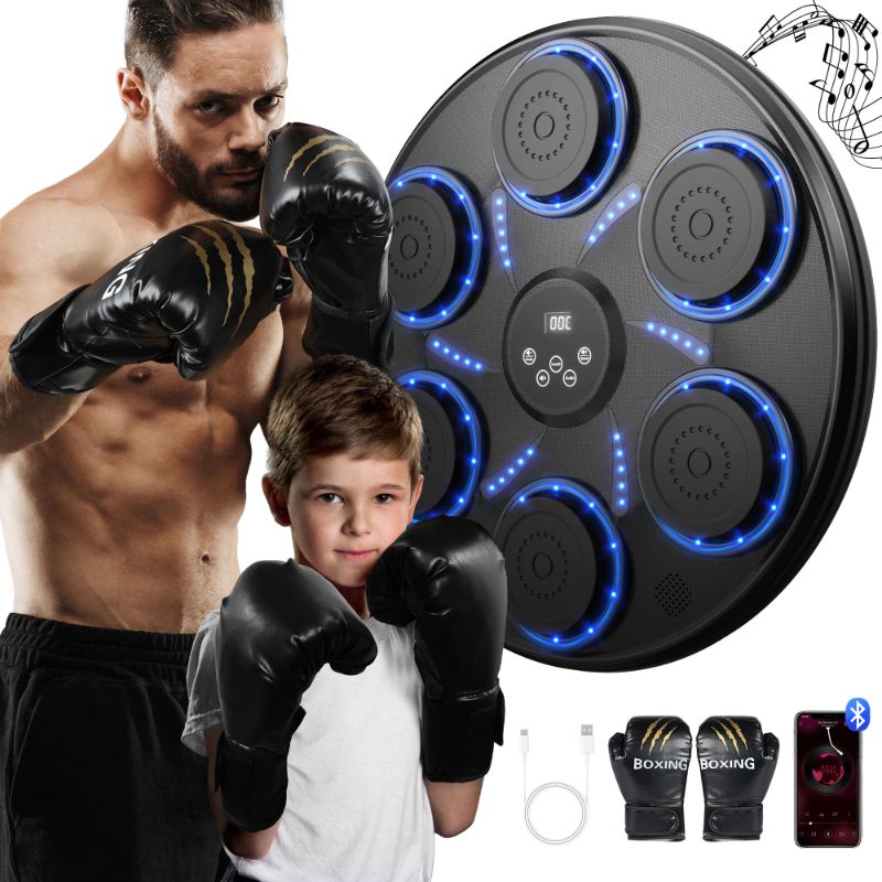 Photo 1 of **see notes**
Hlthair Music Boxing Machine Electronic Boxing Machine with Gloves Boxing Equipment for Indoor Training