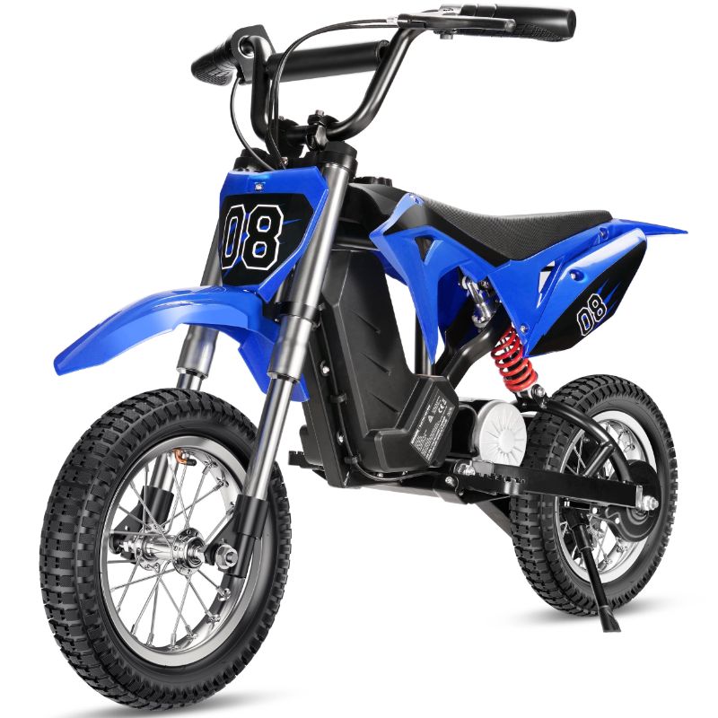 Photo 1 of 36V Kids Electric Dirt Bike,Fast Speed Electric Motorcycle Up to 16 MPH & 10 Miles Long-Range, 3-Speed Modes, Twist Grip Throttle, Dual Suspension & Brakes for Kids Ages 5-10 Ride on Toys **MISSING ITEMS SEE NOTES 
