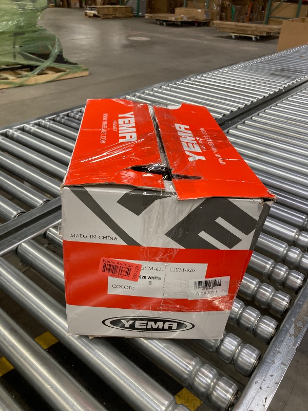 Photo 1 of YEMA Modular Motorcycle Helmets, DOT Approved Full Face Motorcycle Helmet with Flip Up Dual Visor, Helmets for Adults Motorcycle Men Women Helmets for Street Scooter ATV E-bike - YM-926 White