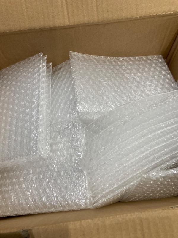 Photo 2 of 50 Pcs Bubble Pouch Wraps, 6''x8'' Clear Bubble Out Bags **BOX HAS BEEN OPENED, UNKNOWN IF PIECES ARE MISSING 