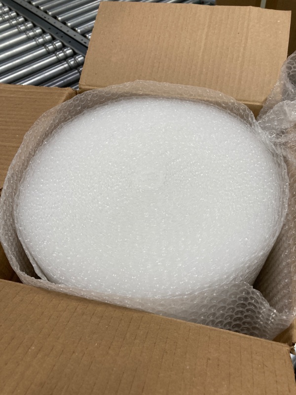 Photo 2 of Amazon Basics Perforated Bubble Cushioning Shipping Wrap, Small 3/16", 12-Inch x 175 Foot Long Roll, Clear