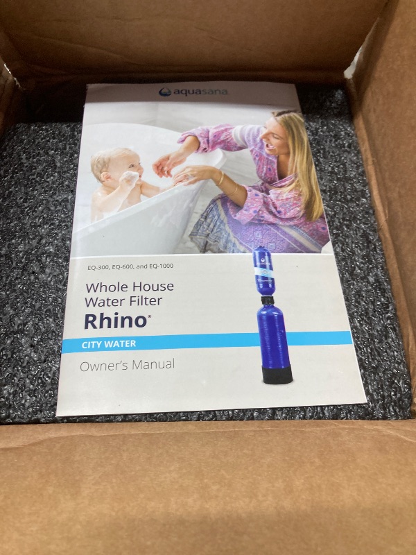 Photo 2 of  ((BOX 1 OF 2 ONLY) Aquasana Whole House Well Water Filter System - Softener Alternative w/ UV Purifier, Salt-Free Descaler, Carbon & KDF Media Filters Sediment 97% Of Chlorine 500,000 Gl- EQ-WELL-UV-PRO-AST