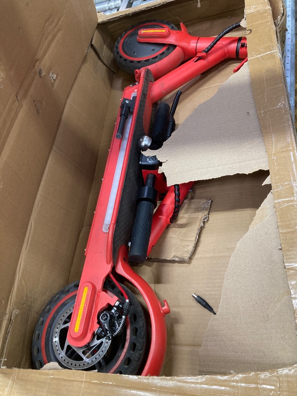 Photo 2 of Artudatech fold mechanism Adult Electric Scooter Metal Red, 30.86 lb