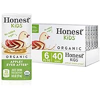 Photo 1 of 
Honest Kids Appley Ever After, Organic Juice Drink, 6 Fl oz Juice Boxes, Pack Of 40, Apple
