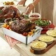 Photo 1 of 




Popular pick
for "turkey pan"
Walchoice
Walchoice Roasting Pan with Rack Set, Stainless Steel Large Turkey Roaster with V-shaped rack & Cooling Rack for Thanksgiving, Heavy Duty & Dishwasher Safe - 15.7” x 10.6” x 5.5”


Popular pick
for "turkey pan"