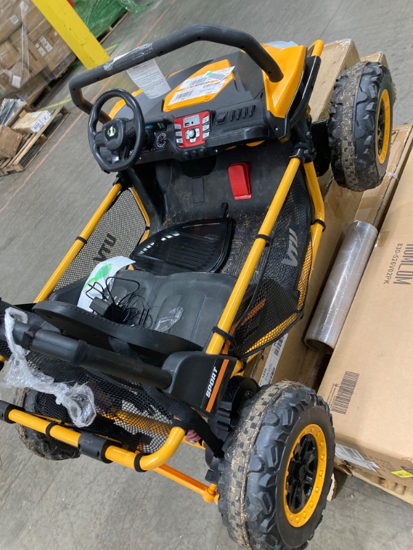 Photo 3 of ***PARTS ONLY***
24V Kids Ride on Car,Neche 2 Seater 10Ah Powered Ride on Toy,4*200W Motor Electric Vehicles with Remote Control,Up to 5mph,Spring Suspension UTV for 3-8 Boys Girls,Orange