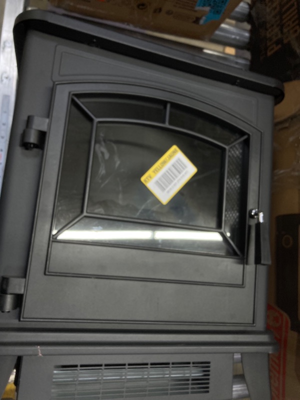 Photo 2 of ***LIGHT DOES NOT WORK***ClassicFlame 1000 sq. ft. Electric Stove in Black


