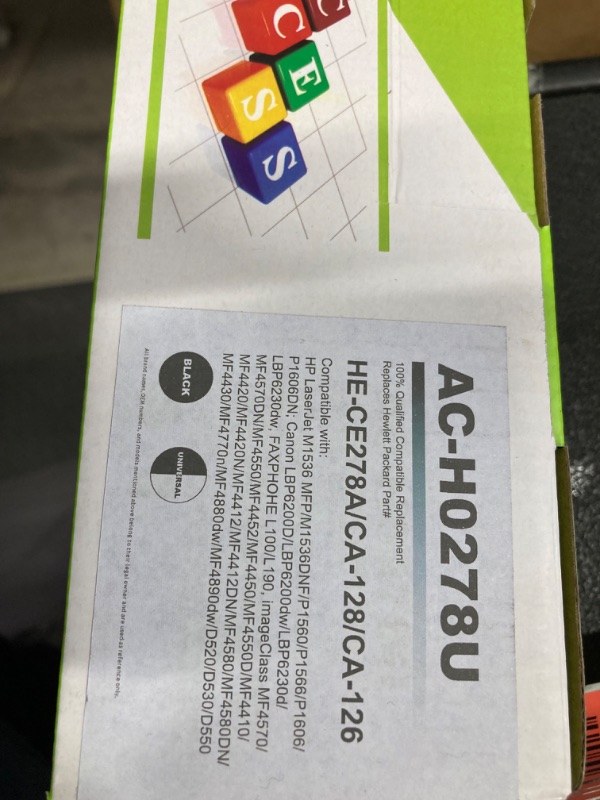 Photo 3 of 78a Toner Cartridge Compatible for HP 78A CE278A 278A 1606dn HP Laserjet M1536dnf MFP 1536dnf Pro P1606 P1566 P1560 M1536 Print Ink (Black | 2-Pack CE
