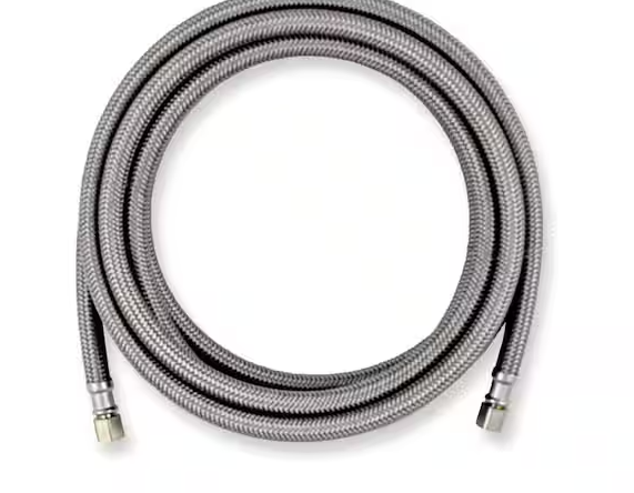 Photo 1 of 12 ft. Braided Ice Maker Supply Line
