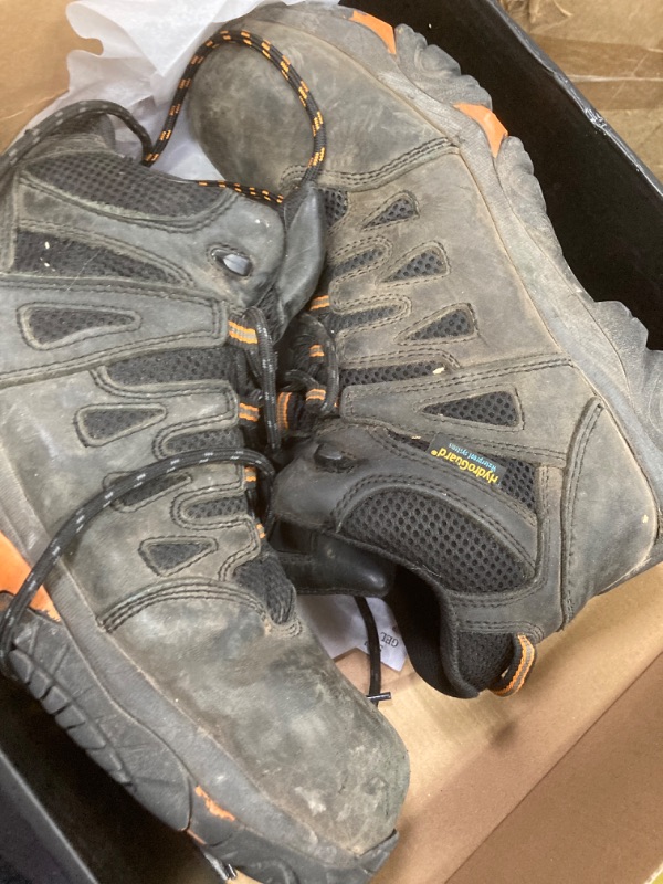 Photo 1 of SL-Saint Waterproof Work Boots For Men,Composite Toe Comfortable Insulated Hiking footwear, NEW UPGRADE,Full Grain Leather Industrial and Construction Lightweight safety shoes 6 Inch SIZE 9 **DAMAGED SEE NOTES AND PHOTO