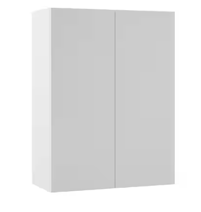 Photo 1 of Designer Series Edgeley Assembled 27x36x12 in. Wall Kitchen Cabinet in White
