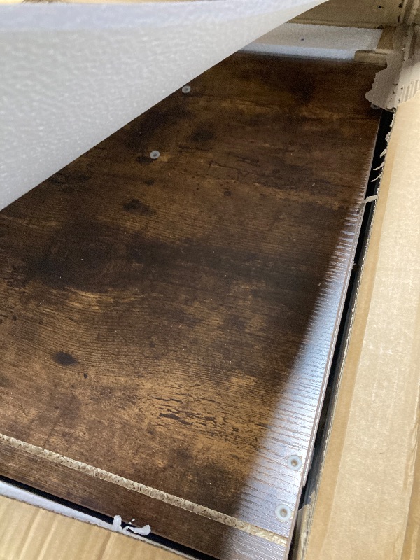 Photo 1 of DOICAH Cat Litter Box Enclosure with 3 Tier Shelves,Hidden Litter Box Furniture with Double-Layer Litter Mat,Cat Washroom Storage,Wooden Cat Litter Box Enclosure Furniture,Rusitc Brown