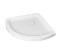 Photo 1 of American Standard Elevate 36-in W x 36-in L Arctic White Single Threshold Round Shower Pan Base with 2.75-in H Threshold (Center Drain)
