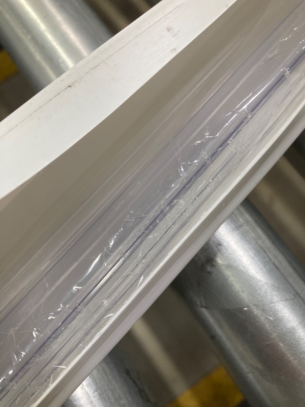 Photo 1 of 2-Pack Butecare Frameless Shower Door Side Seal Strip for 3/8" Glass Doors, Vertical Polycarbonate H-Jamb 180 Degree 78" Long Shower Installation Kit