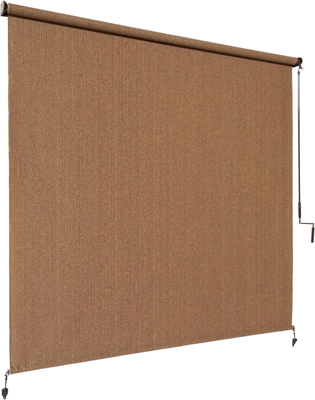 Photo 1 of Coolaroo 460082 Roller Shade, 10'x 8', Walnut
