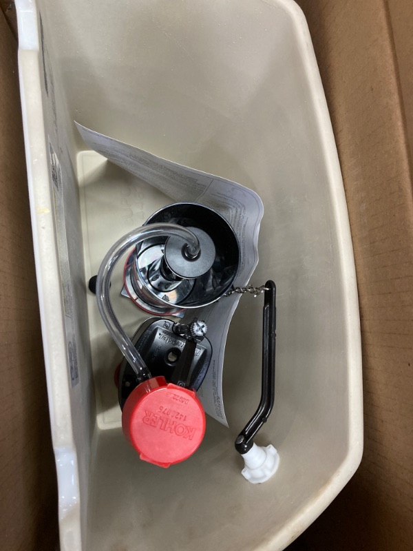 Photo 3 of ***MISSING LID***  KOHLER K-4468-0 Wellworth Toilet Tank with Left-Hand Trip Lever, Toilet Tank Only with Class Five Canister, 1.6 GPF, White