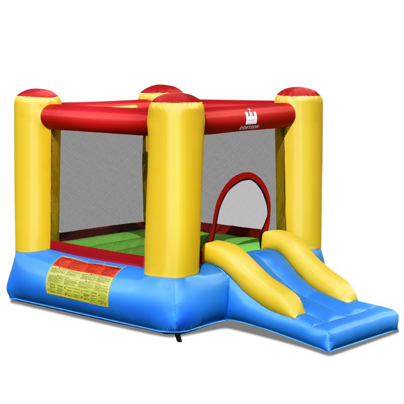 Photo 1 of Costway Inflatable Bouncer Kids Bounce House Jumping Castle Slide with 480W Blower