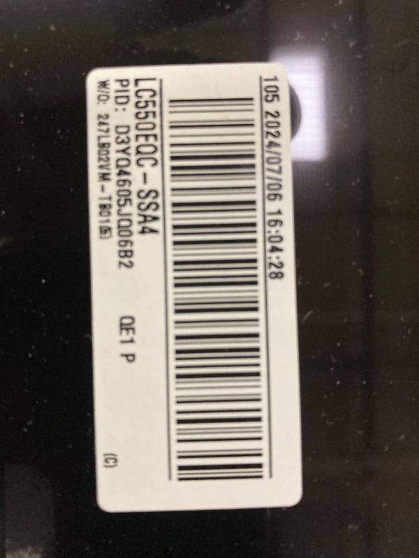 Photo 1 of 55” Class DU7200 Crystal UHD 4K Smart Tizen TV. SCREEN IS BROKEN AND DOES NOT TURN ON. SOLD ONLY IN PARTS.