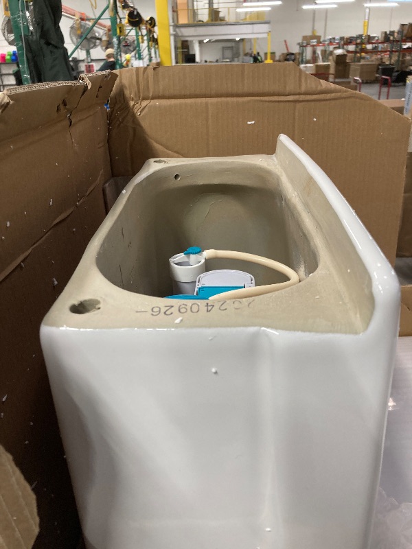 Photo 4 of 
DeerValley DV-1F026 Elongated One Piece Toilet, Dual Flush 0.8/1.28 GPF Toilet with Comfortable Seat Height, Powerful & Quiet Modern Standard Toilet for Bathroom, 12" Rough-In
