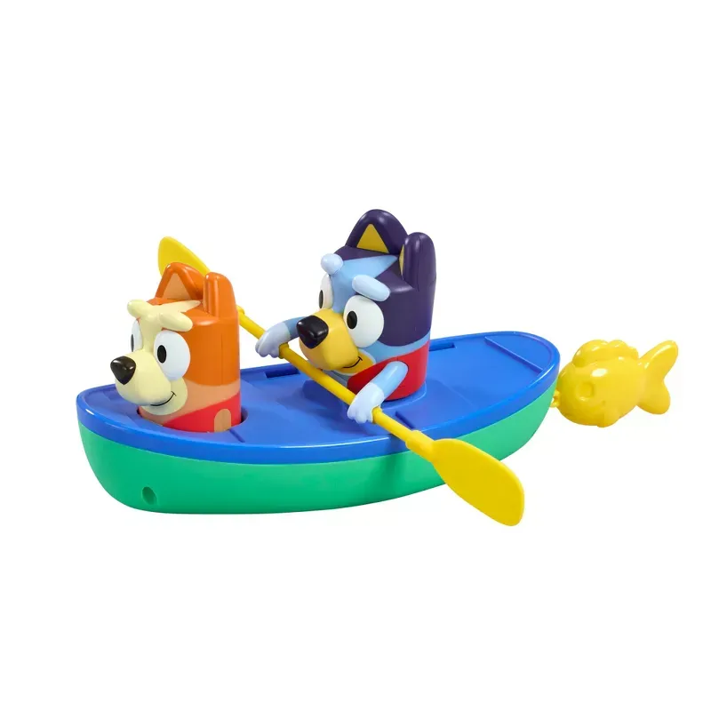 Photo 1 of 
TOMY Toomies Bluey Pull and Go Canoe - Pull String Helps Bluey Paddle Through Water - Includes Bingo Bath Toy Pourer - Bluey Toys and Water Toys - Ages 18 Months and Up