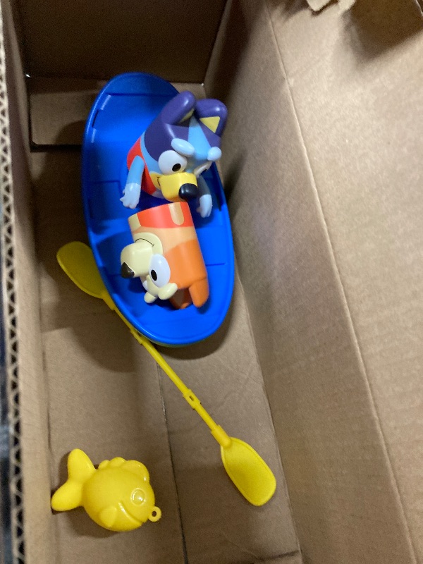 Photo 3 of 
TOMY Toomies Bluey Pull and Go Canoe - Pull String Helps Bluey Paddle Through Water - Includes Bingo Bath Toy Pourer - Bluey Toys and Water Toys - Ages 18 Months and Up