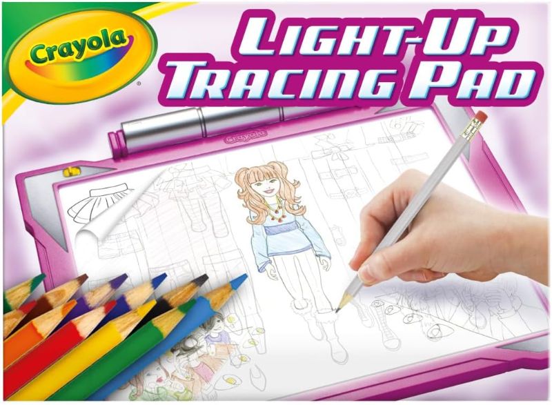 Photo 1 of 
Crayola Light Up Tracing Pad - Pink, Art Kit for Kids, Kids Toys & Games, Light Box, Holiday Gifts for Girls & Boys, 6+ [Amazon Exclusive]

