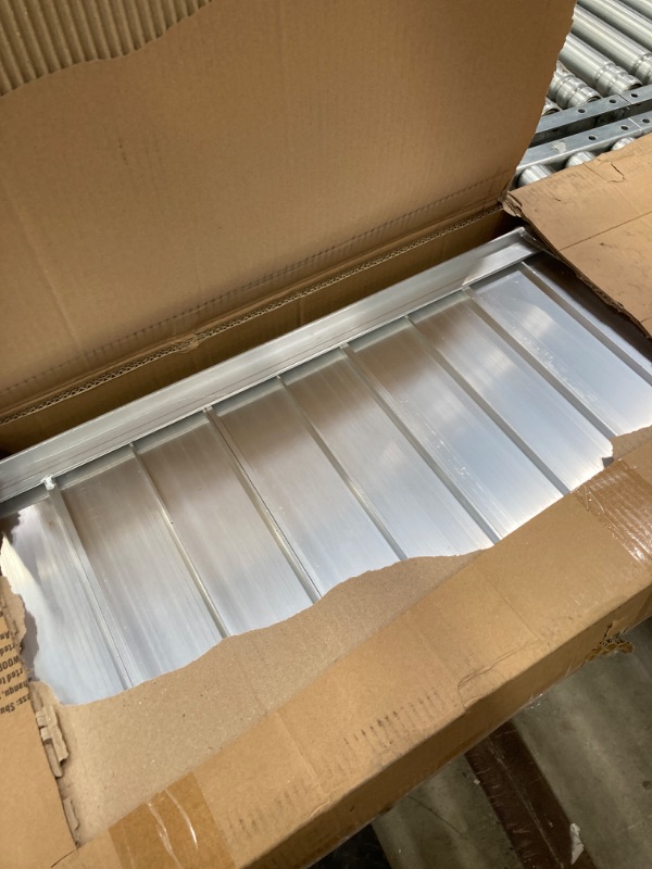 Photo 1 of VEVOR Portable Wheelchair Ramp 6FT, Non-Slip Aluminum Folding Handicap Ramp, Door Threshold Ramps for Wheelchair for Home,Wheel Chair Ramp Steps, Cars, Scooter, Cart, Curbs, Stairs