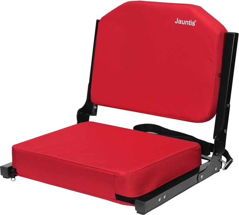 Photo 1 of 
Stadium Seating for Bleachers, Bleacher Seats with Ultra Padded Comfy Foam Backs and Cushion, Wide Portable Stadium Chairs with Back Support and Shoulder Strap