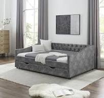 Photo 1 of Full Daybed w/ Drawers Upholstered Tufted Sofa
  Box 1 & 2
