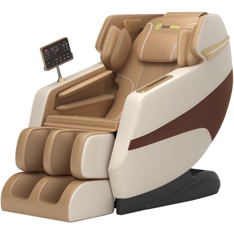 Photo 1 of **see notes**
Real Relax 3D Massage Chair, Full Body Zero Gravity Recliner with SL Track, Yoga Stretching, Foot Rollers, Bluetooth, Heating, Brown
