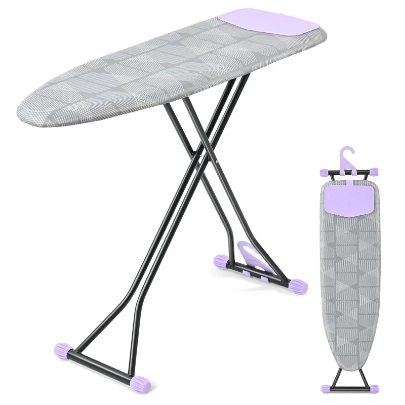 Photo 1 of ***PARTS ONLY, ITEM IS BROKEN****KK KINGRACK Ironing Board, Iron Board Full Size with Hanger & Rotating Nonslip Feet, 7 Level Height Adjustable, 43x13 in, Gray
