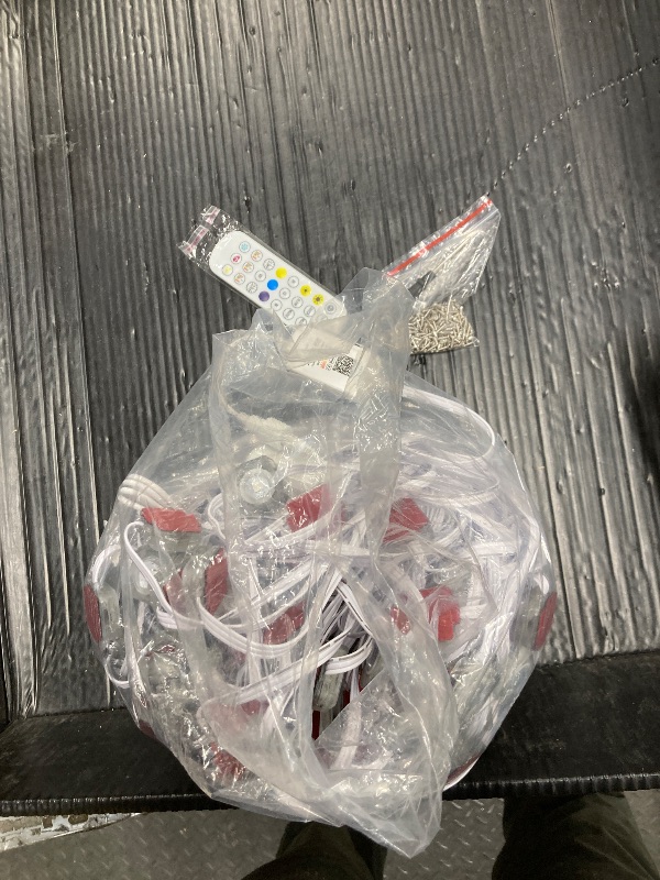 Photo 1 of WoopStrip 200ft Outdoor Permanent Lights Pro, App & Remote Controlled, RGB-IC Smart - IP68 Waterproof LED Eaves Lights, Music Sync, Year-Round Roof Eternity Lighting for Ourdoor Decoration