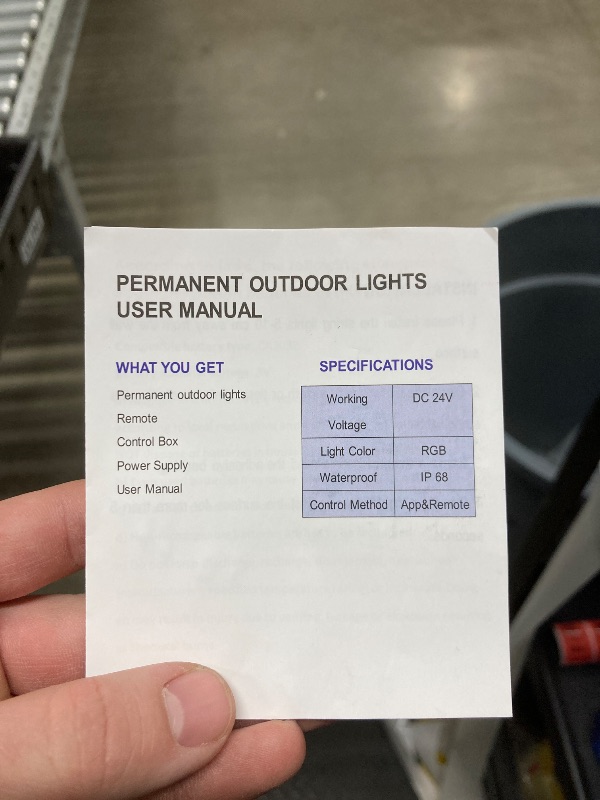 Photo 1 of WoopStrip 200ft Outdoor Permanent Lights Pro, App & Remote Controlled, RGB-IC Smart - IP68 Waterproof LED Eaves Lights, Music Sync, Year-Round Roof Eternity Lighting for Ourdoor Decoration