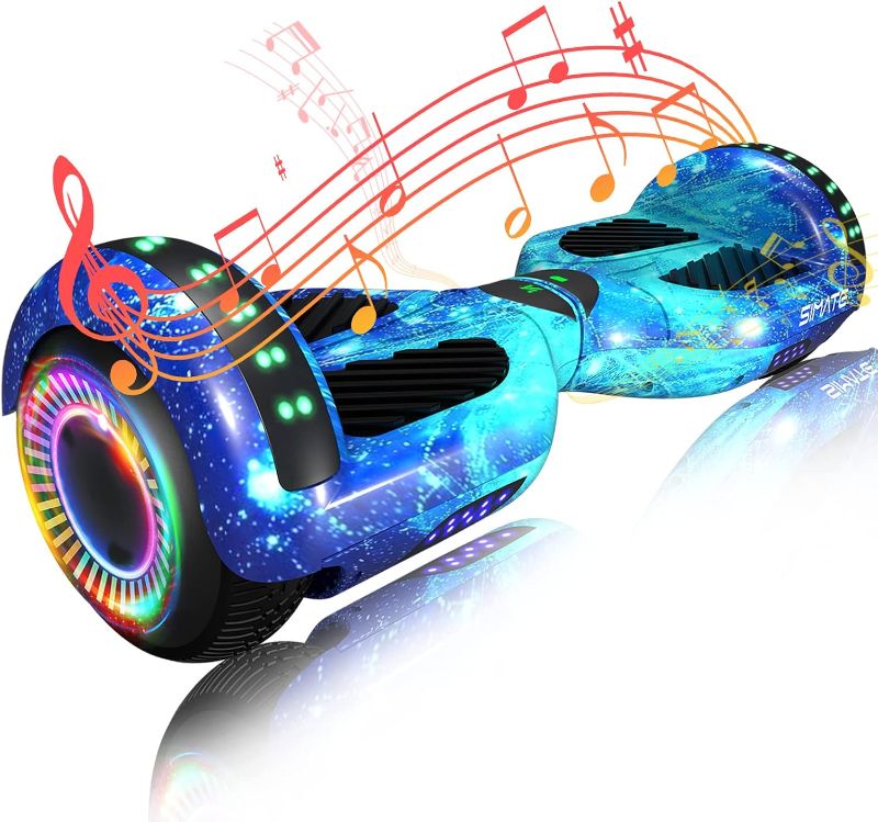 Photo 1 of Hoverboard, 6.5" Two Wheel Hoverboard with Bluetooth and Lights, Hoverboard for Kids Ages 6-12