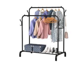 Photo 1 of Clothing Racks for Hanging Clothes,Clothes Rack Heavy Duty with Bottom Shelf and 4 Hooks
