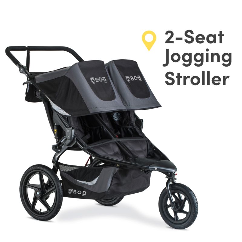 Photo 1 of 
BOB Gear Revolution Flex 3.0 Duallie Jogging Stroller, Double Stroller, Graphite Black
