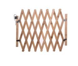 Photo 1 of COSTYLE Expandable Accordion Dog Gate Wooden Dog Fence Pet Gate Safety Protection Doorways
