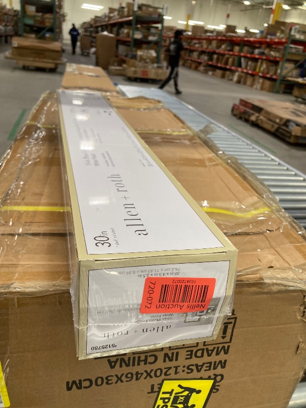 Photo 1 of allen + roth 30-in L x 4.5-in D x 3.5-in H White Rectangular Floating Shelf
